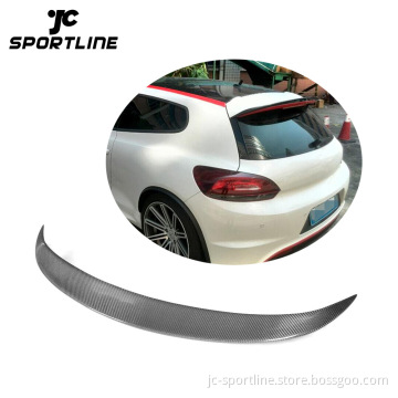 Real Carbon Fiber Rear Roof Trunk Spoiler for VW Scirocco R 2009-2014